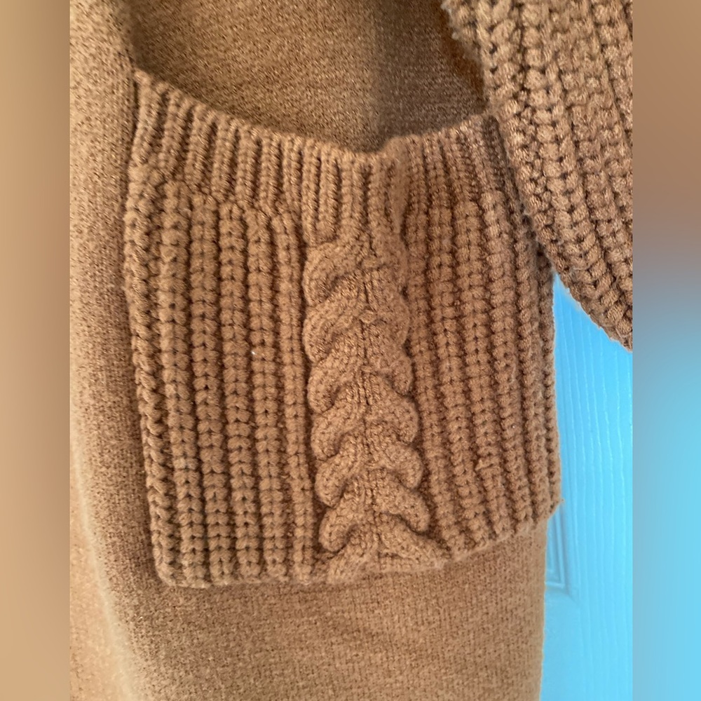 Lulu's Rust Cable Knit Open-Front Cardigan - Picture 12 of 16
